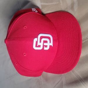 New Era San Diego Padres Snapback Hat (Red)